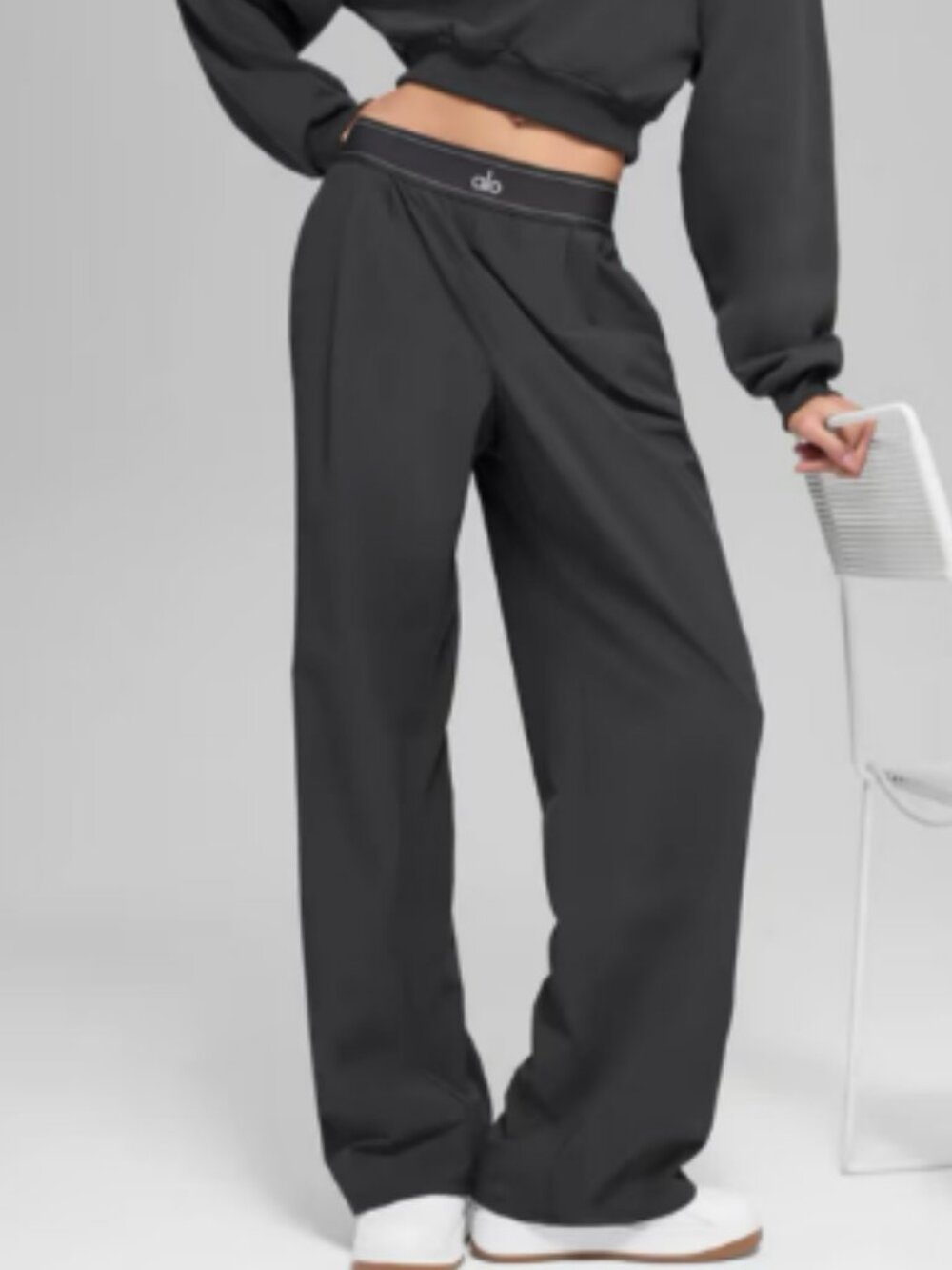NWT ALO Yoga🦪🧆Suit Up Trouser Dark Grey (Regular 30),Size S - Picture 7 of 8